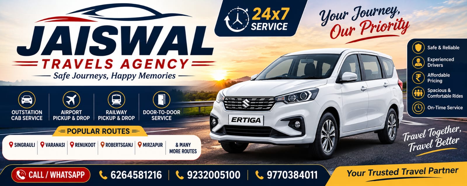 Maruti Suzuki Ertiga 7 Seater Taxi